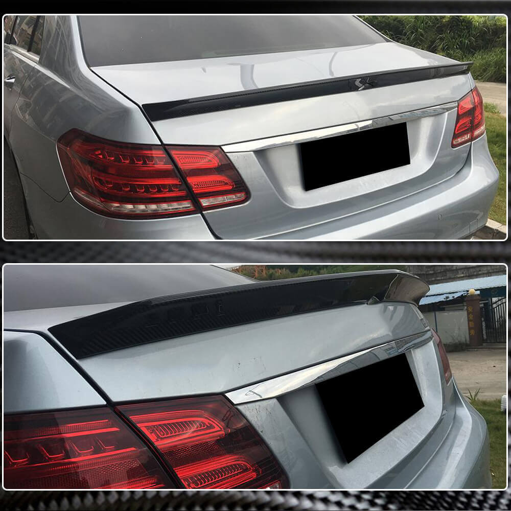 Mercedes Benz W212 E63 Carbon Fiber Rear Trunk Spoiler & Wing & Lip ...