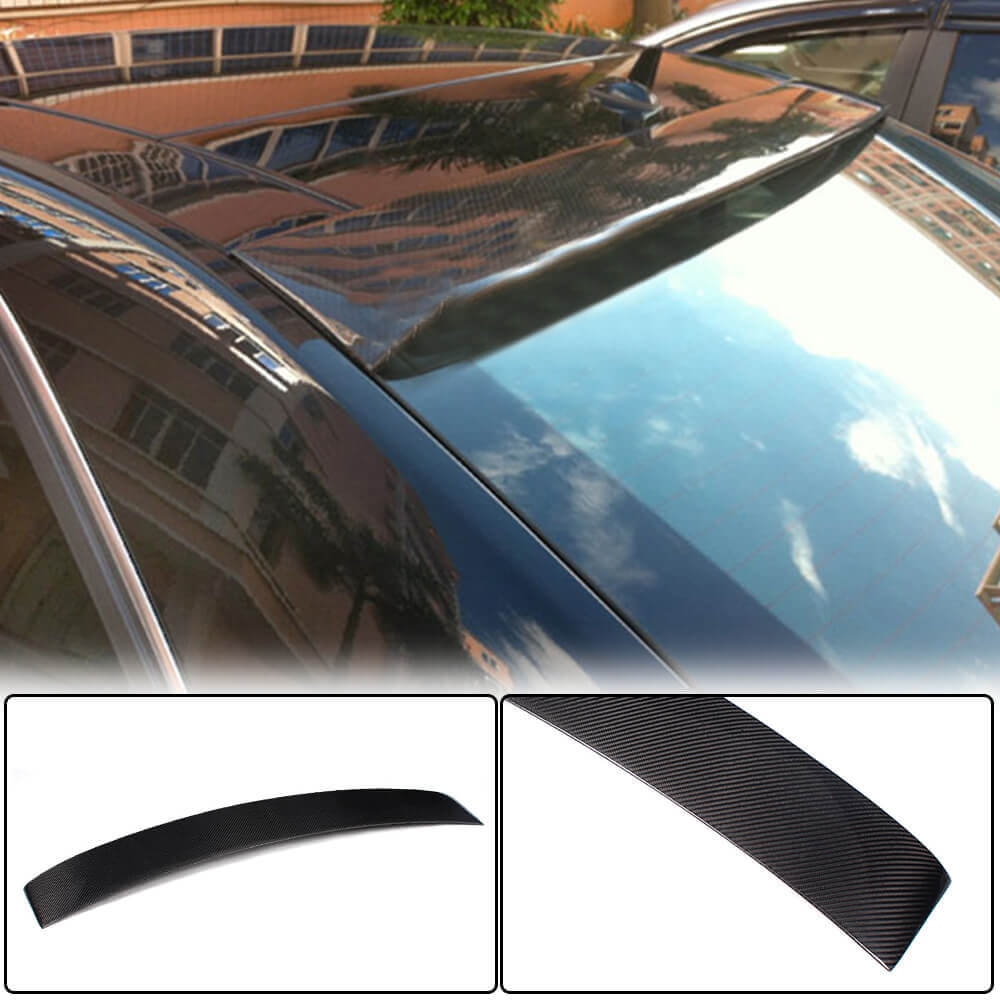 Mercedes Benz W212 E300 E63 Carbon Fiber Rear Roof Spoiler Window Wing