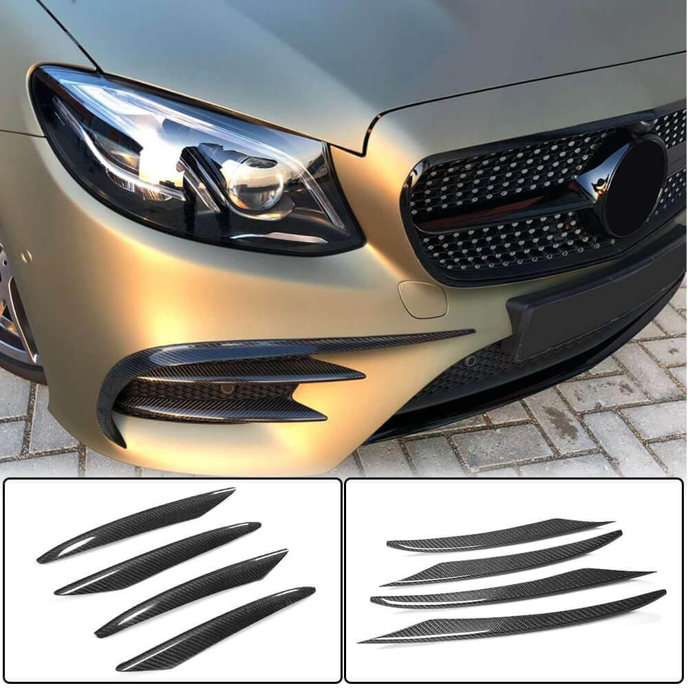 Mercedes Benz W213 C238 E43 Carbon Fiber Front Canard Air Fender Vent