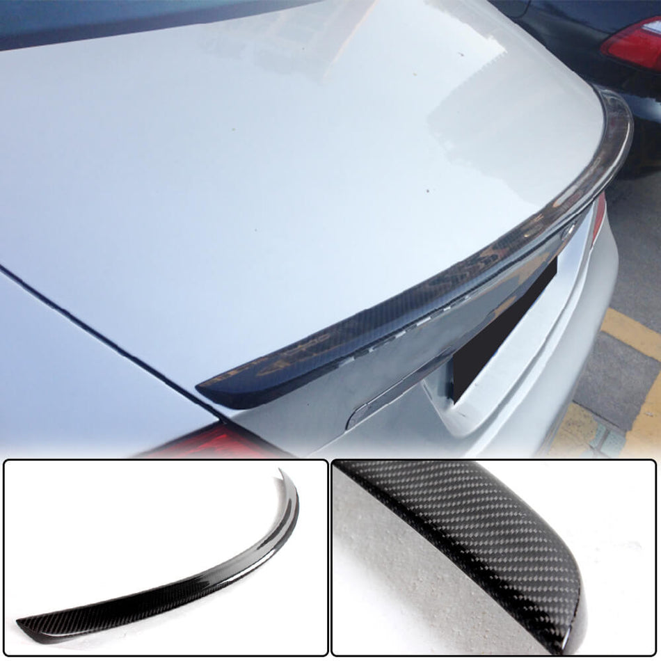 For Mercedes Benz W219 Sedan 06-10 Carbon Fiber Rear Trunk Spoiler Boot Wing Lip-Ahacarbon