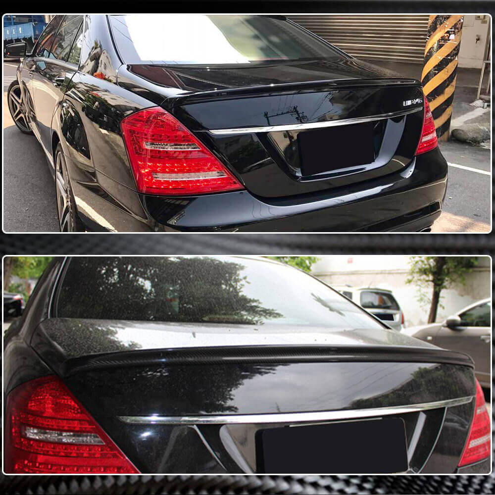 Mercedes Benz W221 S63 Carbon Fiber Trunk Spoiler | Rear, Wing & Lip ...