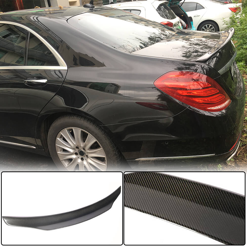 Mercedes Benz W222 Carbon Fiber Trunk Spoiler Rear Wing Lip | PSM Style