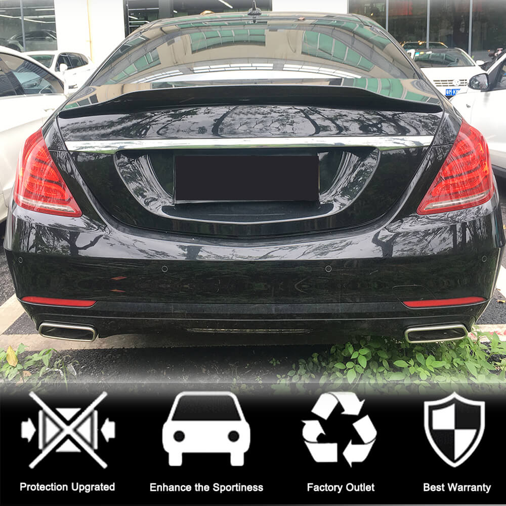 Mercedes Benz W222 Carbon Fiber Trunk Spoiler Rear Wing Lip | PSM Style