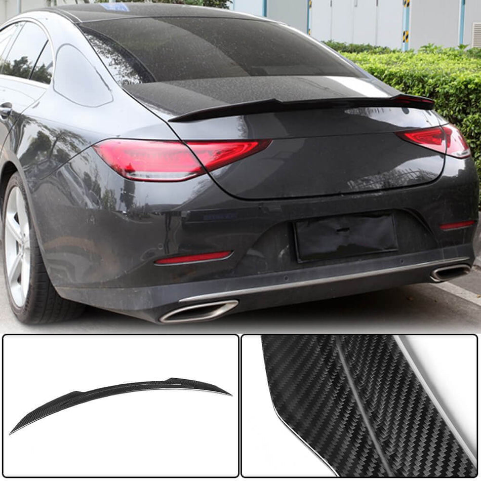For Mercedes Benz S Class W223 Dry Carbon Fiber Rear Trunk Spoiler Boot Wing Lip | S450 S500 S580 S680 4MATIC