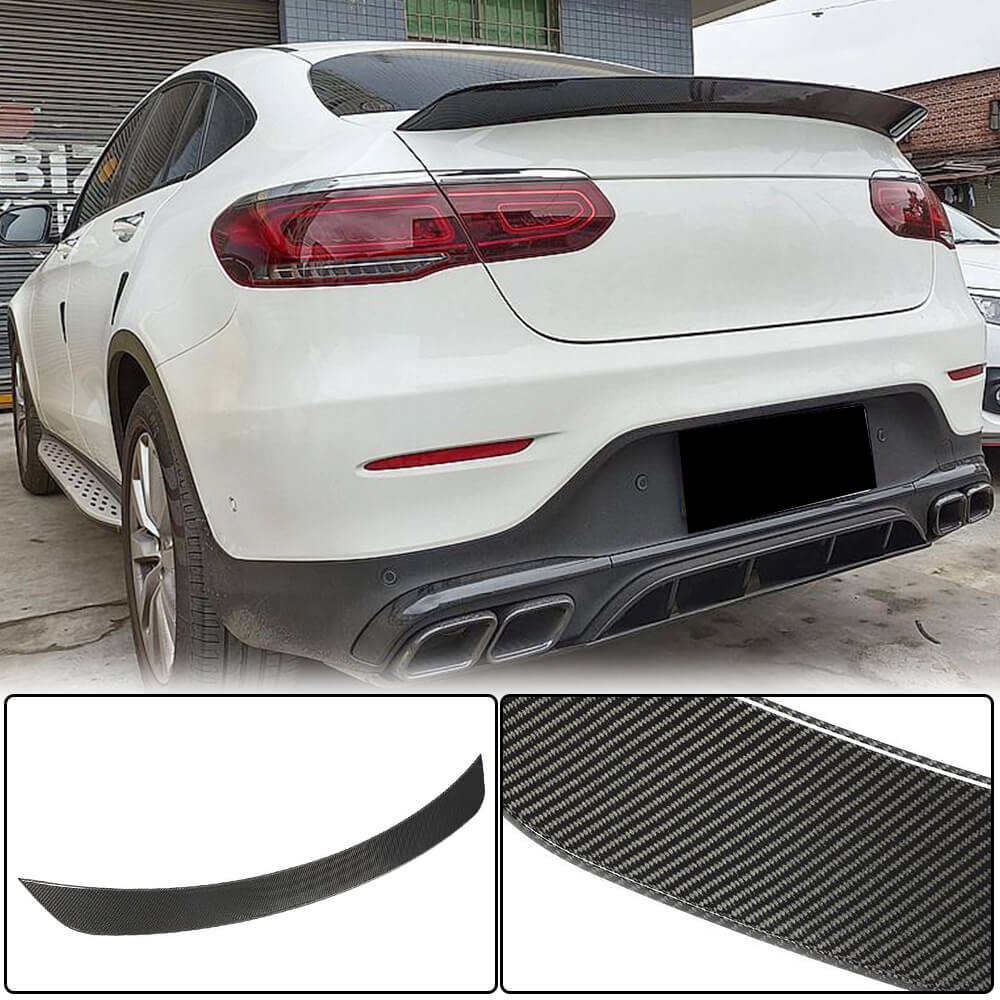 253 Cms Rear Mercedes Benz GLC Class W253 Carbon Fiber Rear Trunk Spoiler & Wing ...