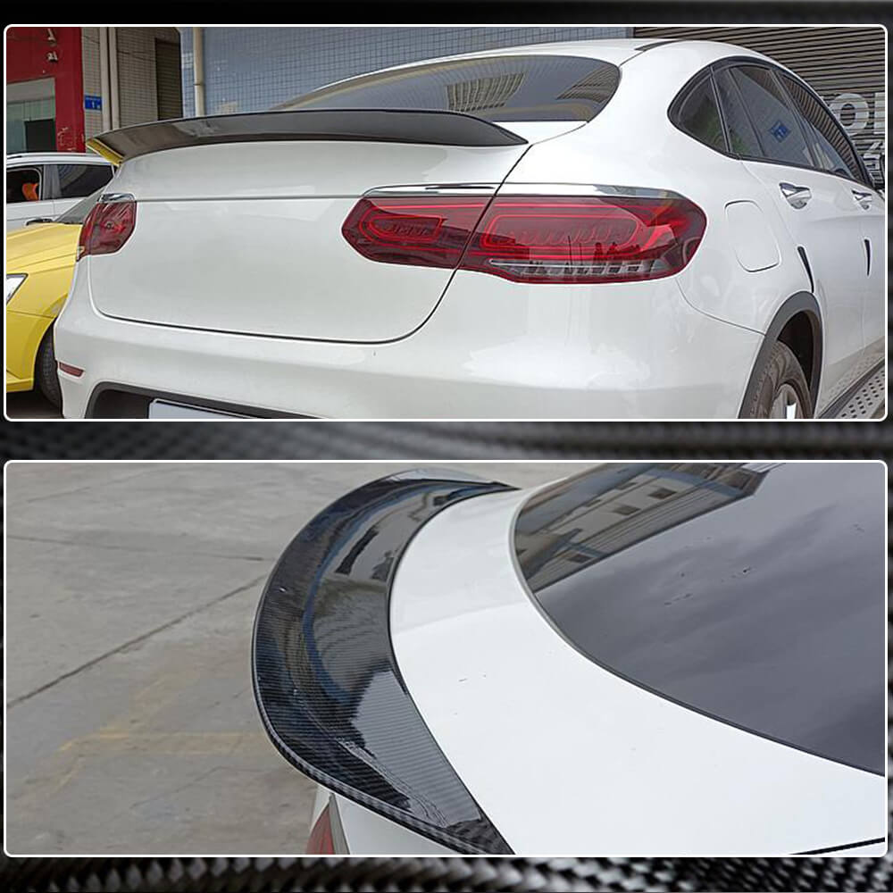 253 Cms Rear Mercedes Benz GLC Class W253 Carbon Fiber Rear Trunk Spoiler & Wing ...