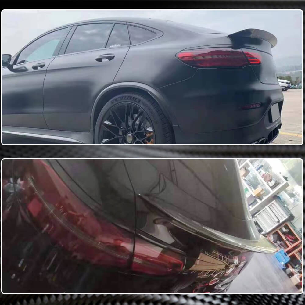 253 Cms Rear Mercedes Benz GLC Class W253 Carbon Fiber Rear Trunk Spoiler & Wing ...