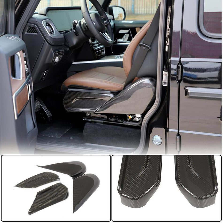 For Mercedes Benz G Class W463 2019UP Dry Carbon Fiber Seat Cover Trim Exterior Accessories | G500 G550 G63 AMG G350d G400d