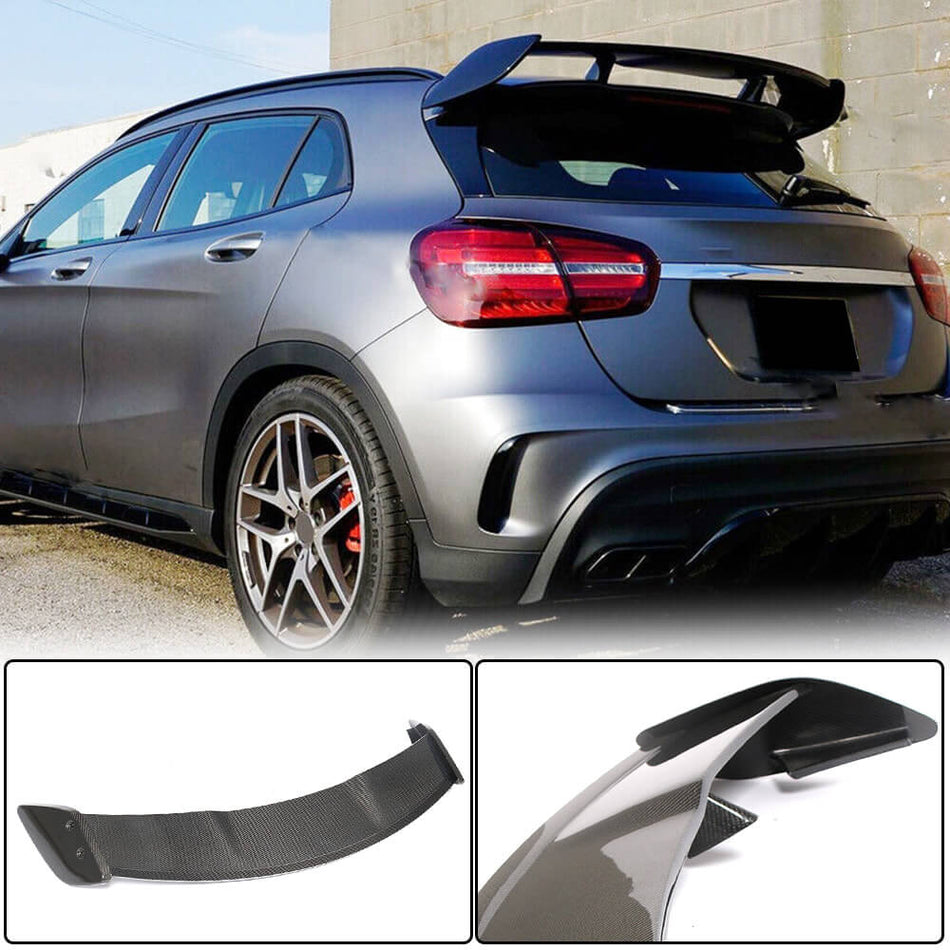 For Mercedes Benz X156 Carbon Fiber Rear Roof Spoiler Window Wing Lip | GLA180 GLA200 GLA250 GLA45 AMG