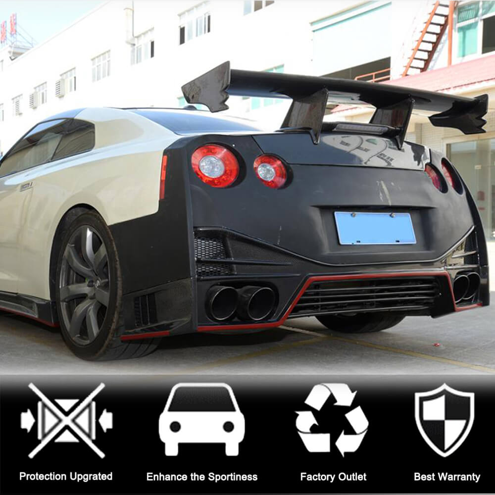 Nissan GTR Coupe 2009-2015 Rear Bumper Diffuser Carbon Fiber | Ahacarbon
