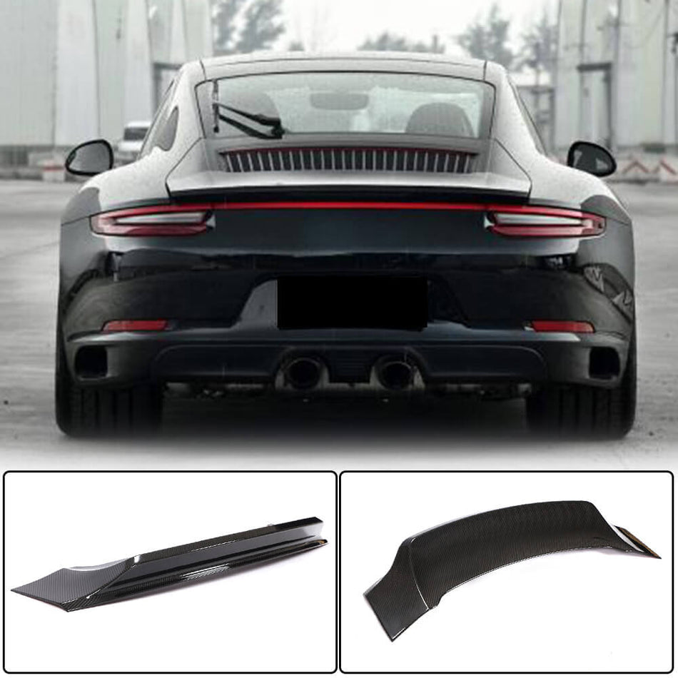 For Porsche 911 (991) 991.2 Carrera/Targar Dry Carbon Fiber Rear Trunk Spoiler Boot Wing Lip