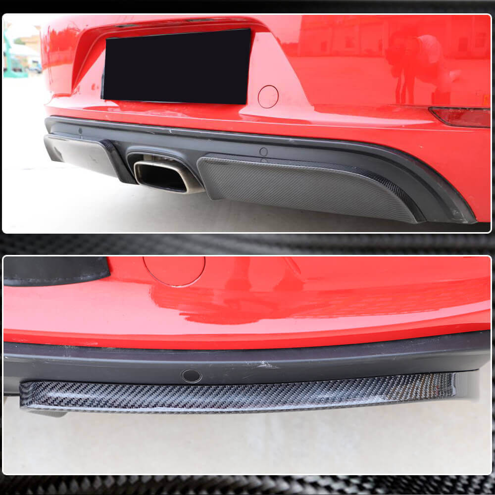 Sp 982 Rear Porsche 718 (982) Boxster Cayman 2016-2019 Rear Bumper Diffuser Carbon ...