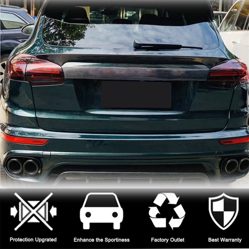 Porsche Cayenne 958 Carbon Fiber/FRP Rear Middle Spoiler