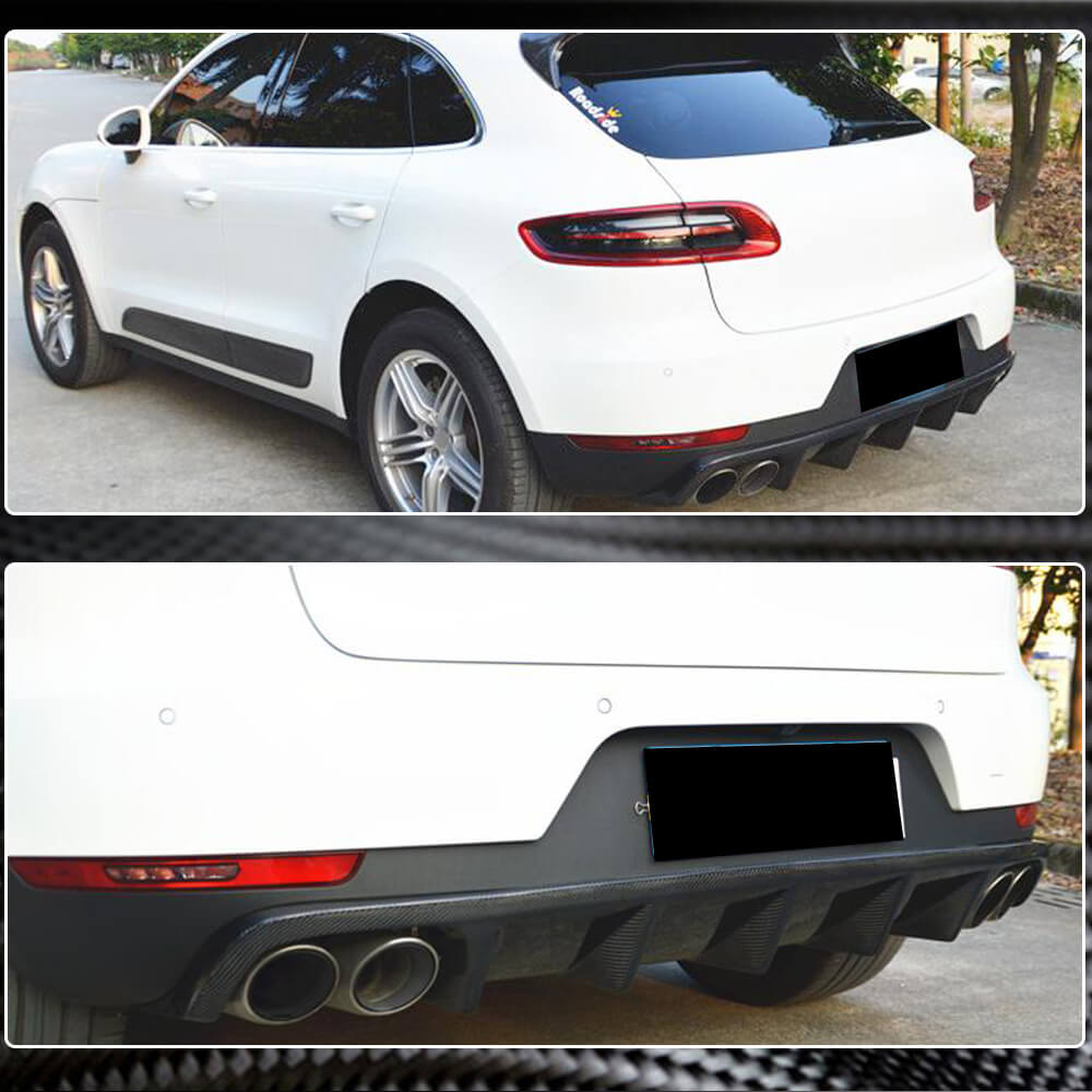 Porsche Macan Carbon Fiber Rear Bumper Diffuser | Exterior Accessories