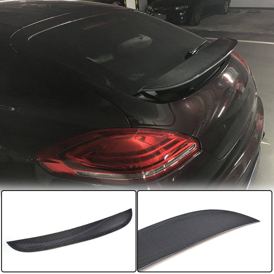 For Porsche Panamera 970 Carbon fiber Rear Trunk Duckbill Spoiler Wing Lip