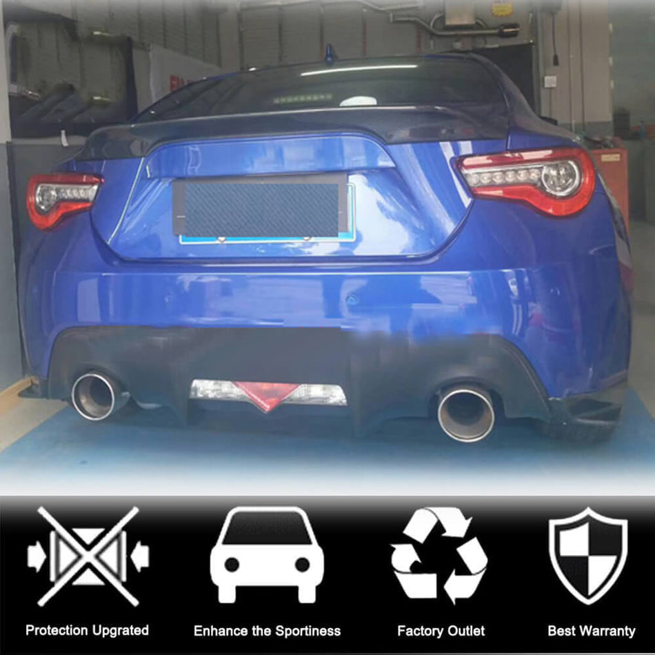 For Subaru BRZ Toyota GT86 FT86 Scion FR-S Carbon Fiber Rear Trunk Spoiler Boot Wing Lip