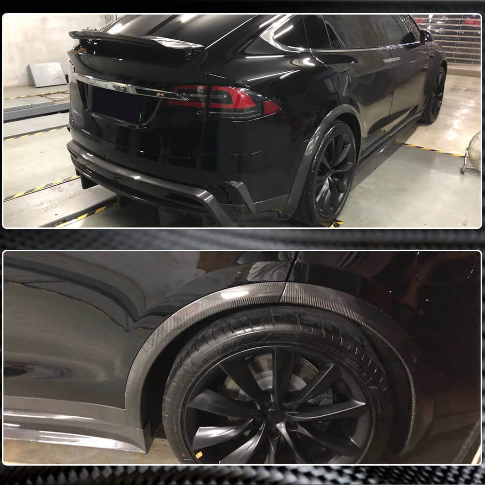 Tesla Model X Carbon Fiber Wheel Arch Flares | Exterior