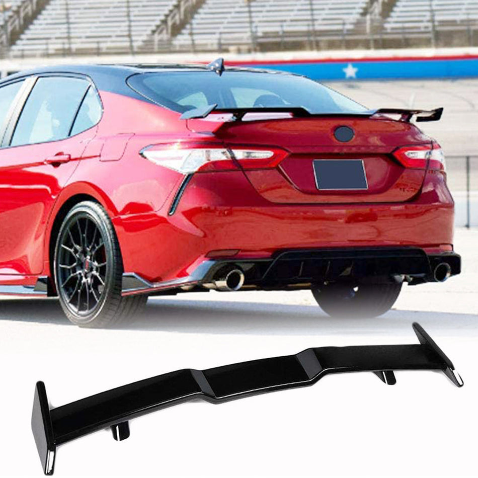 For Toyota 8th Gen Camry LE SE XLE XSE 2018-2022 & for Honda Accord 10th Gen Glossy Black Rear Trunk Spoiler Boot Wing Lip