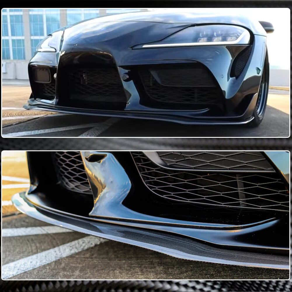 Toyota GR Supra A90 Carbon Fiber Front Lip Spoiler Exterior Mods