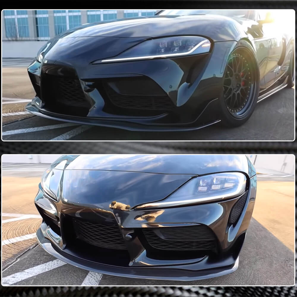 Toyota GR Supra A90 Carbon Fiber Front Lip Spoiler Exterior Mods