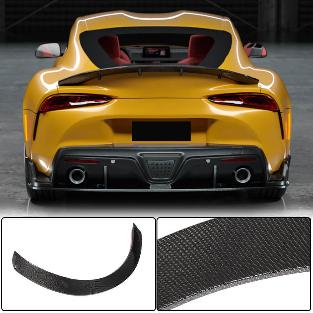 Toyota GR Supra J29 MK5 Carbon Fiber Rear Trunk Spoiler Ducktail Wing