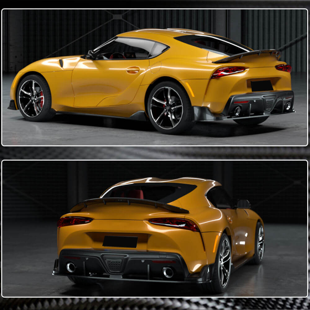 Toyota GR Supra J29 MK5 Carbon Fiber Rear Trunk Spoiler Ducktail Wing