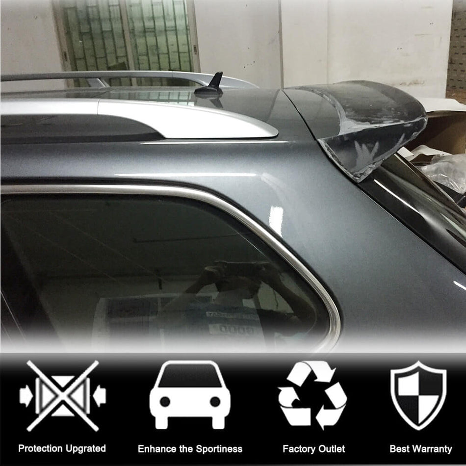 For Volkswagen VW Golf 6 MK6 Base Wagon Carbon Fiber Rear Roof Window Spoiler Boot Wing Lip