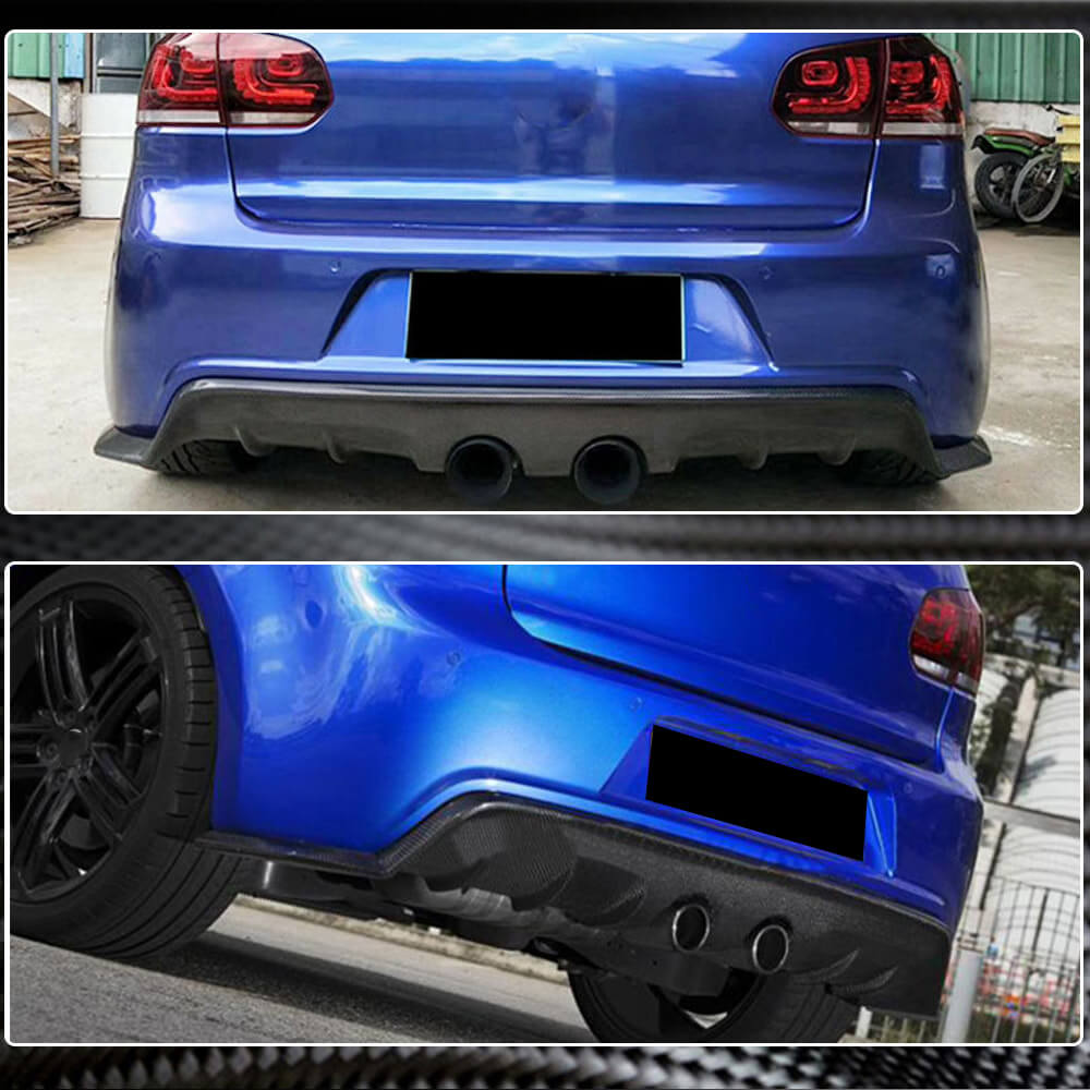 Volkswagen VW Golf 6 R R20 Carbon Fiber Rear Diffuser | Exterior Mods