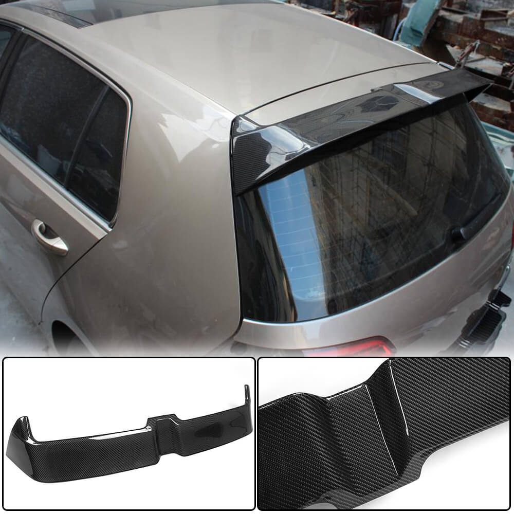 Volkswagen Golf MK7 R-line Carbon Fiber Rear Roof Spoiler Window Wing