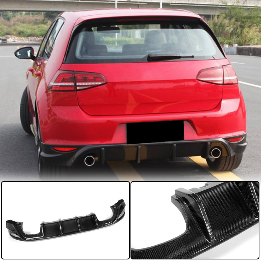 Volkswagen Golf 7 MK7 GTI Carbon Fiber Rear Diffuser | Exterior Mods