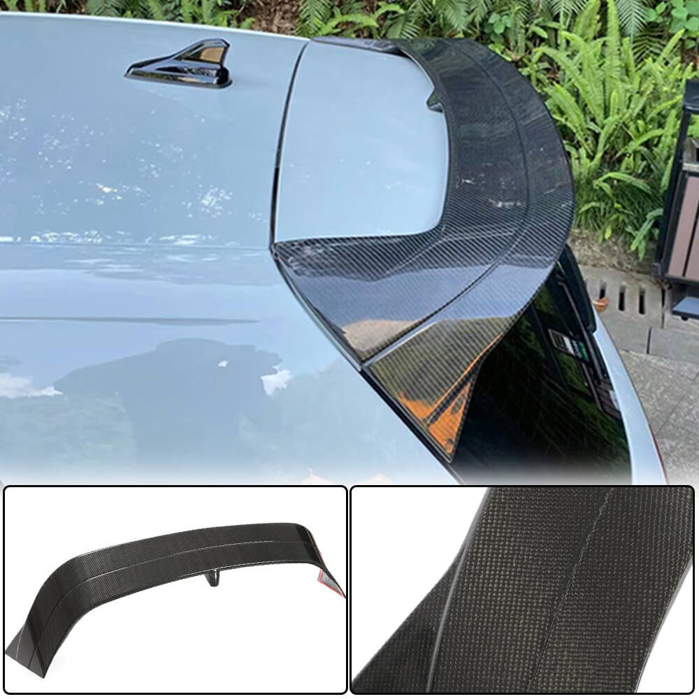 Volkswagen Golf 8 MK8 GTI R Carbon Fiber Rear Window Spoiler Wing Lip ...