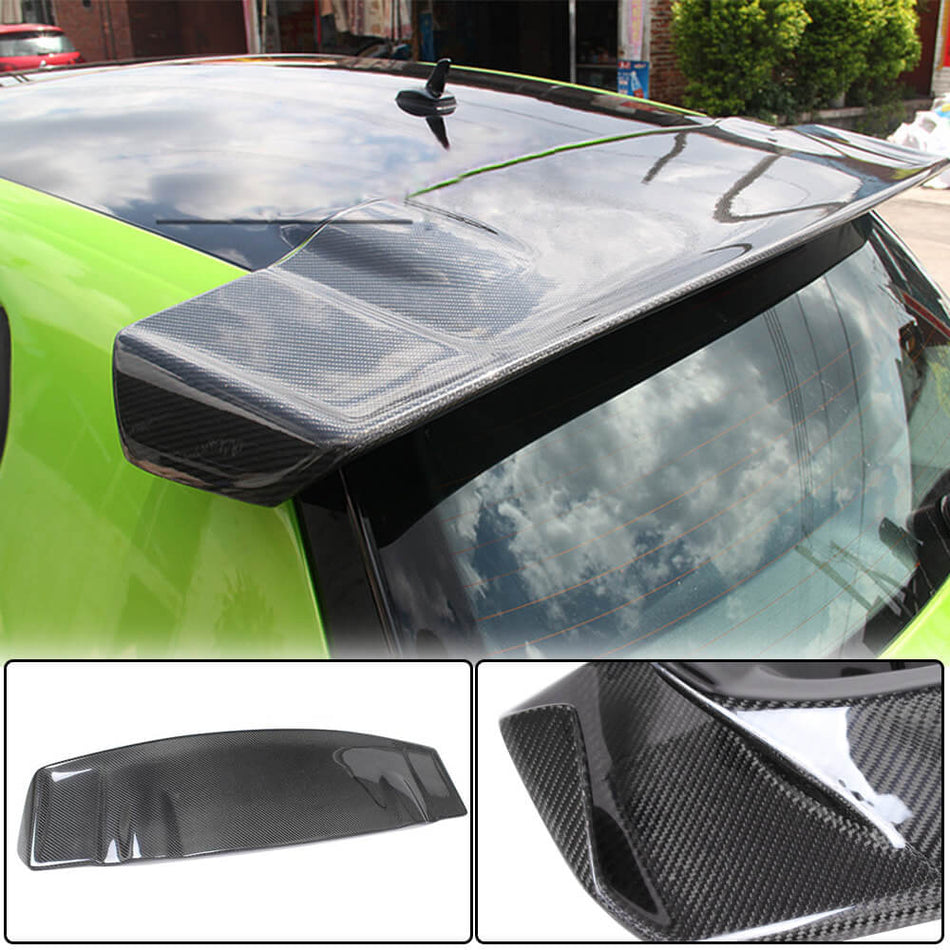 For Volkswagen VW Scirocco Non-R 2008-2014 Carbon Fiber Rear Roof Spoiler Window Wing Lip