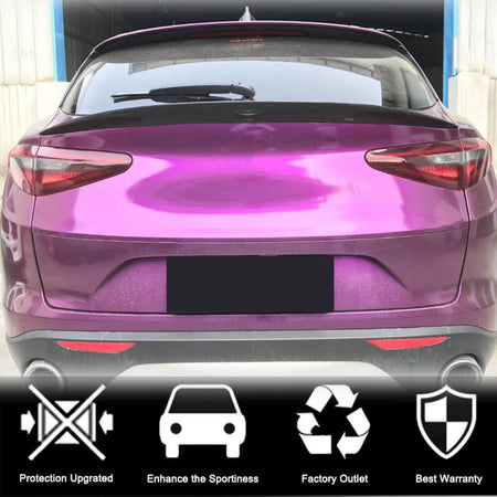 Alfa Romeo Stelvio rear trunk middle spoiler fitment position on rear window area
