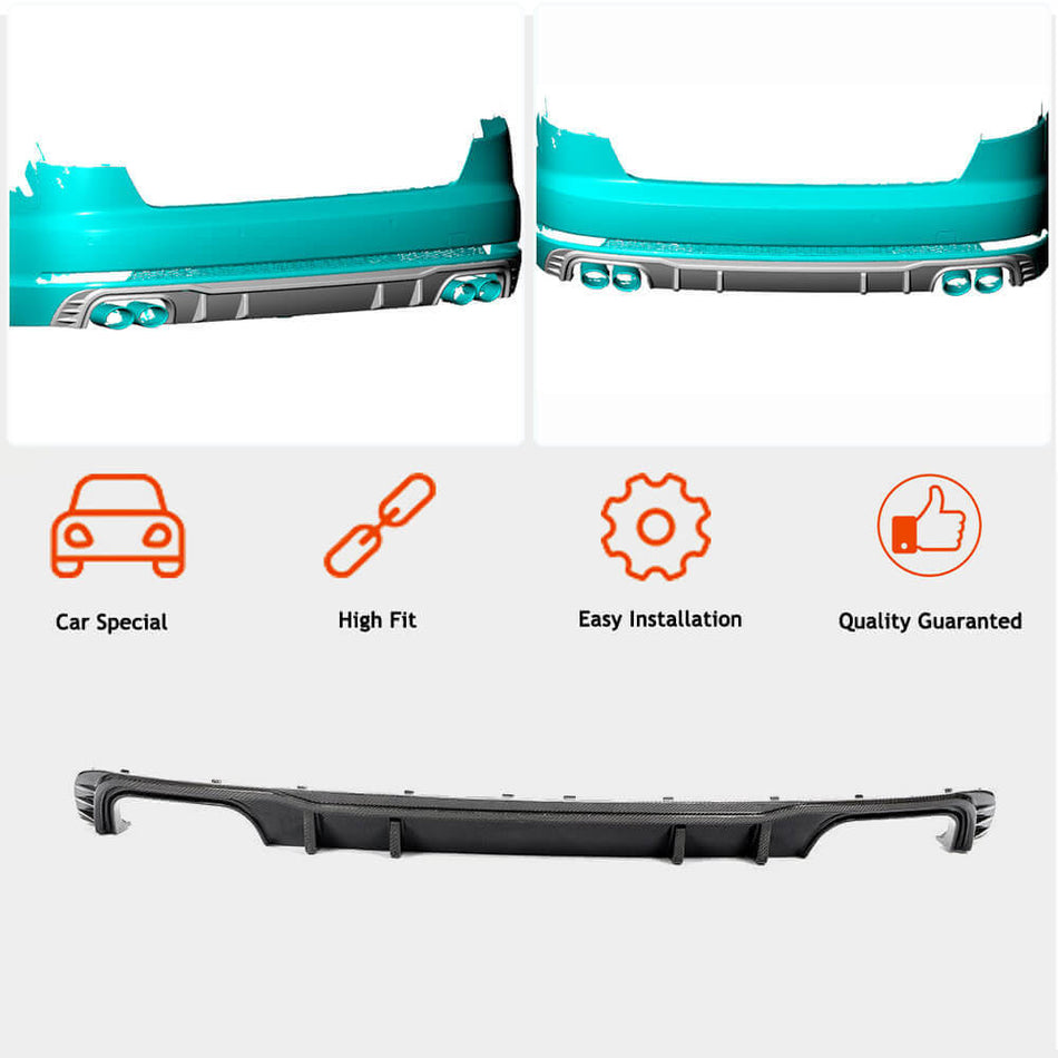 Audi S4 B9 carbon fiber rear diffuser design and product features