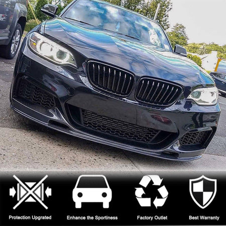 BMW F22 F23 M Sport front bumper lip installation position