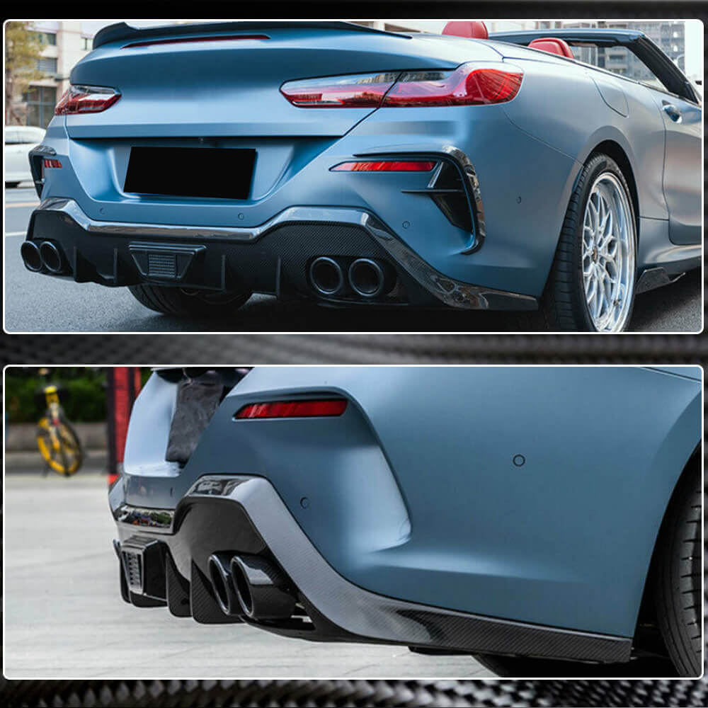 BMW G14 G15 M850i rear diffuser fitment detail