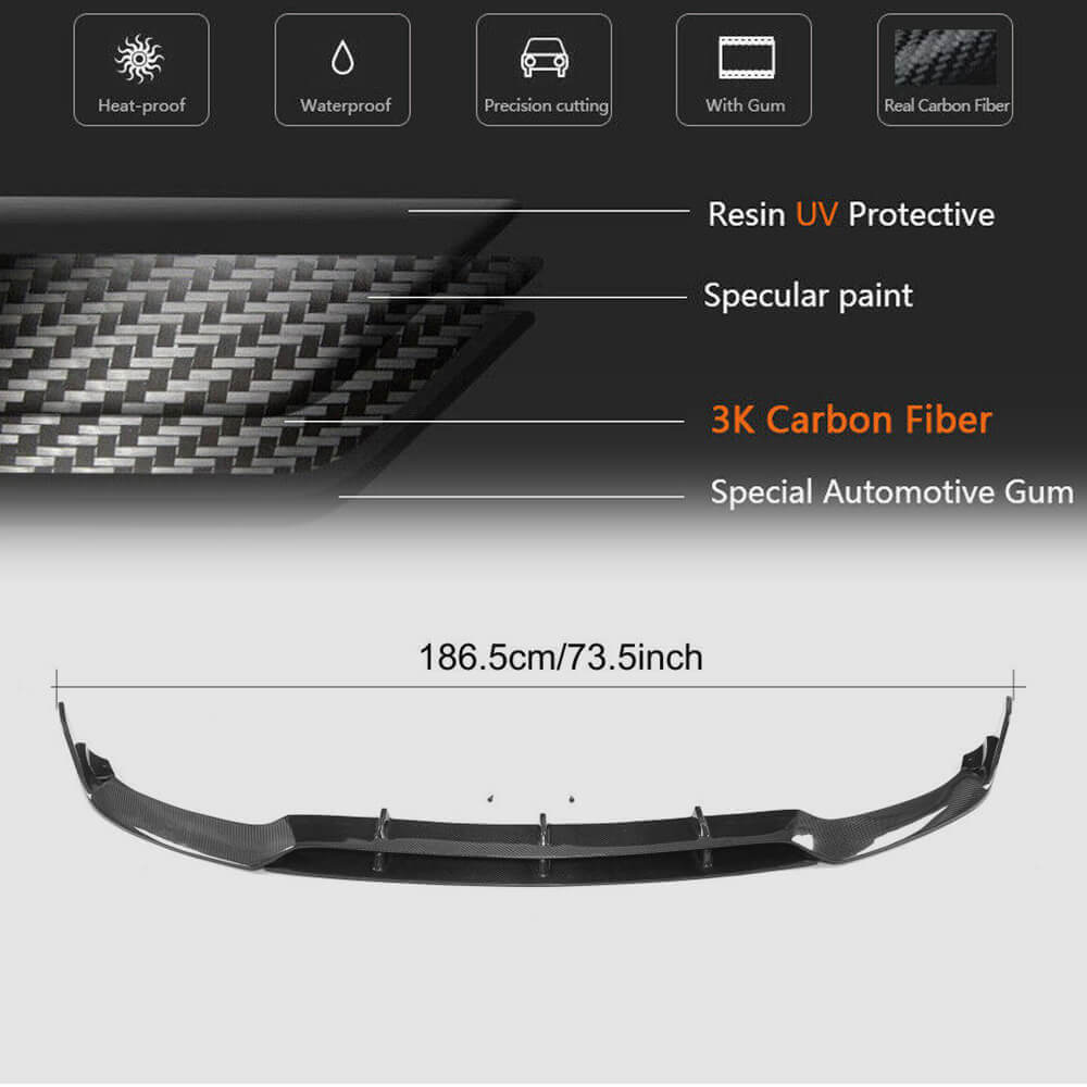 JC-BY008 Mercedes C63 front bumper lip product details