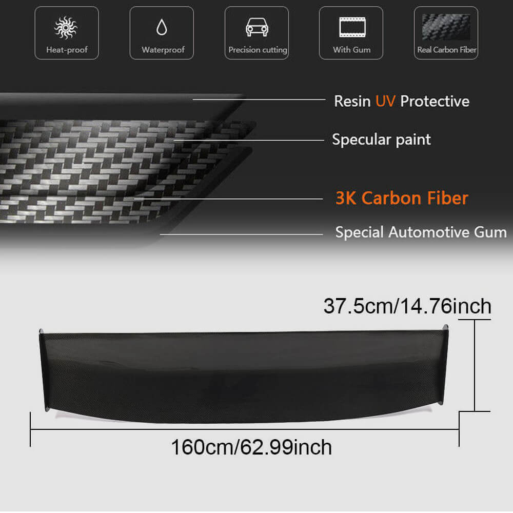 JC-XP789 carbon fiber rear wing spoiler product details