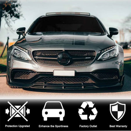 Mercedes C63 C63 S front bumper lip fitment guide