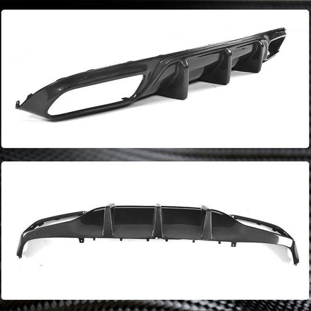 Mercedes C63 carbon fiber rear diffuser product views