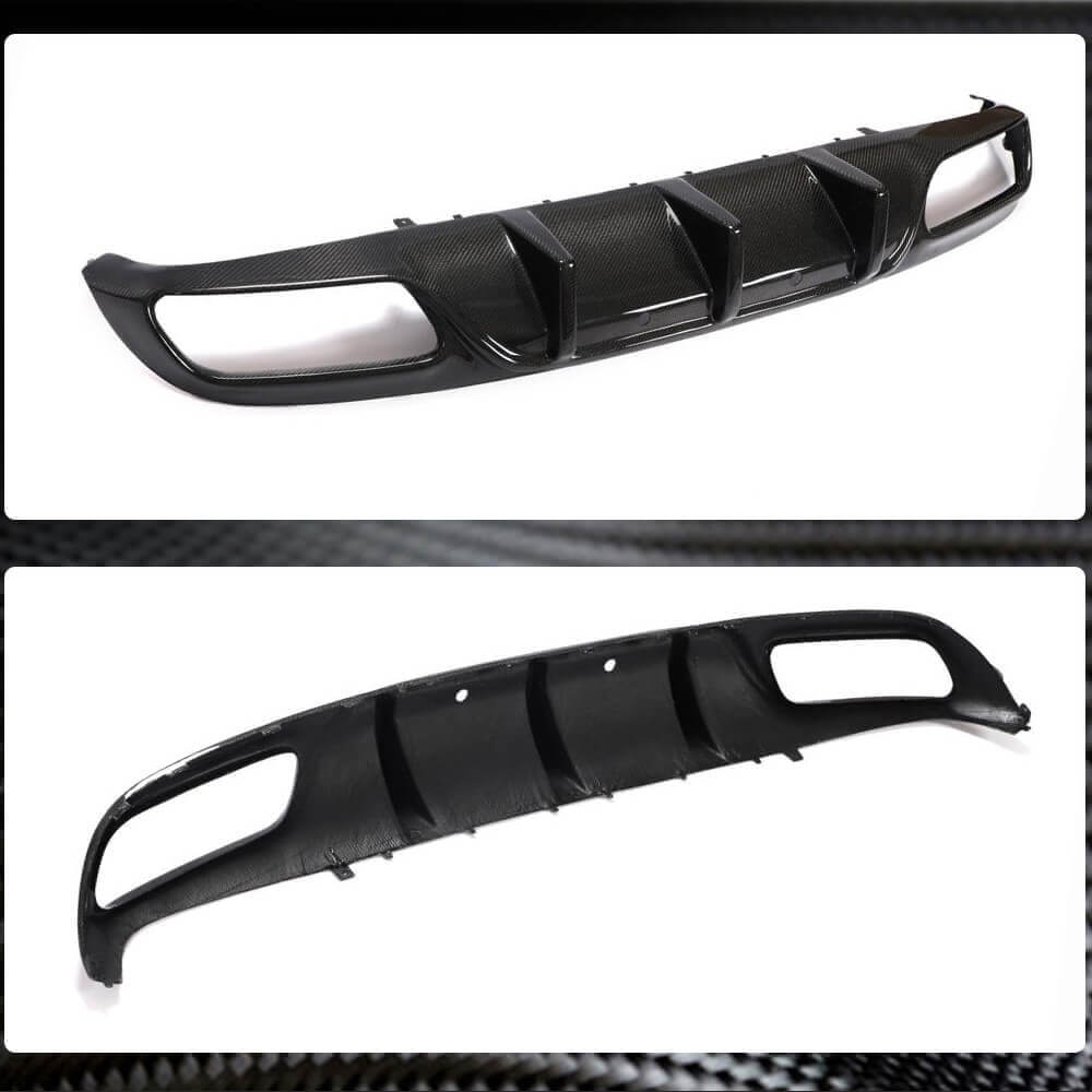 Mercedes C63 rear bumper diffuser product angle views