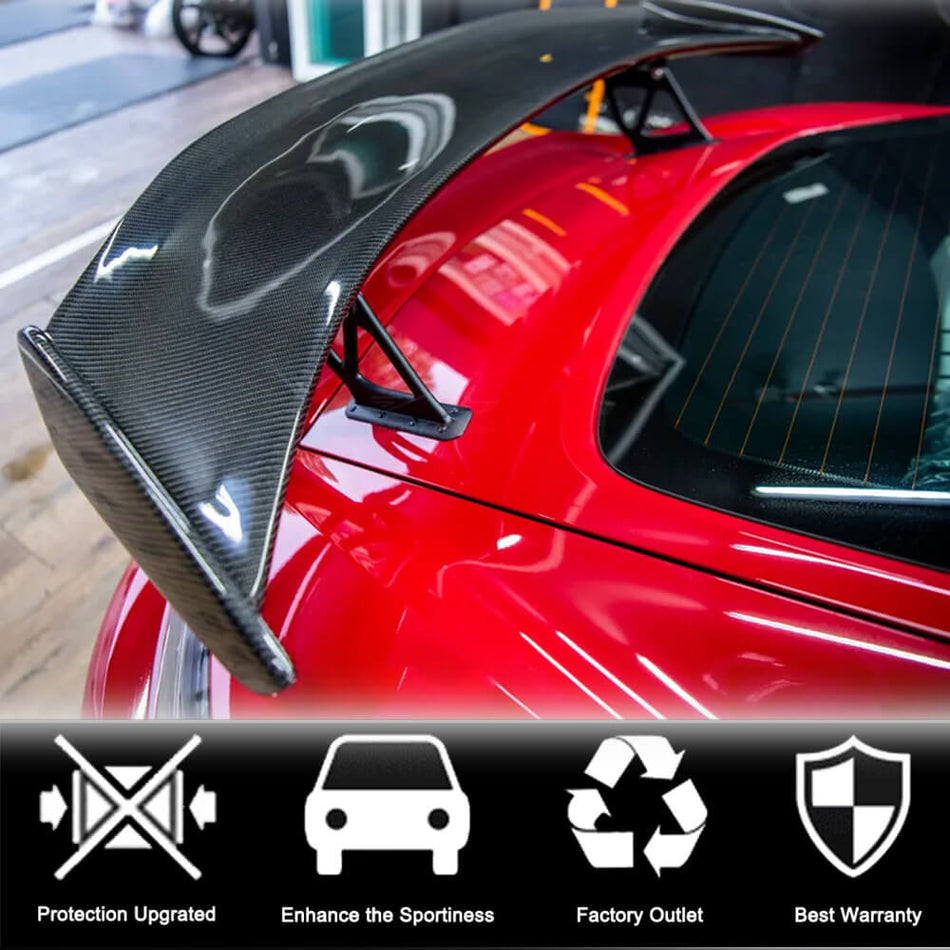 Porsche 718 981 Cayman GT4 rear spoiler installation position