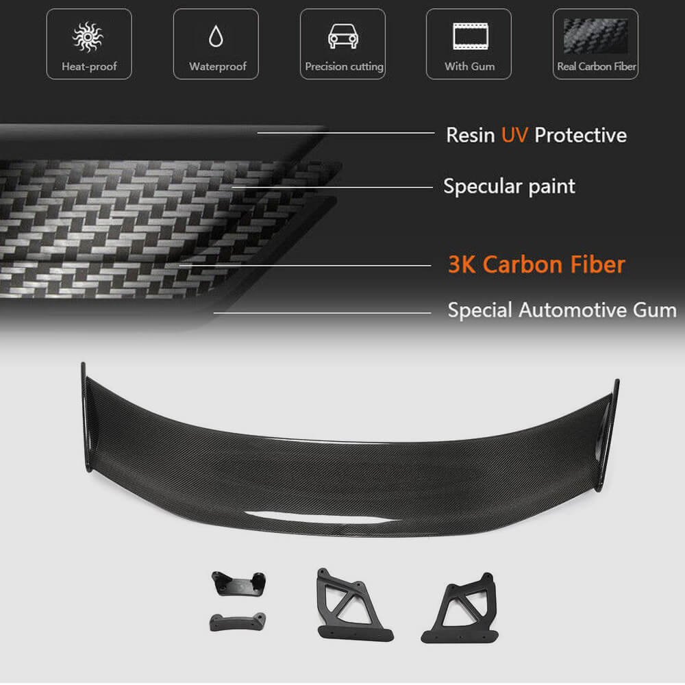 Porsche Cayman GT4 carbon fiber trunk spoiler product guide