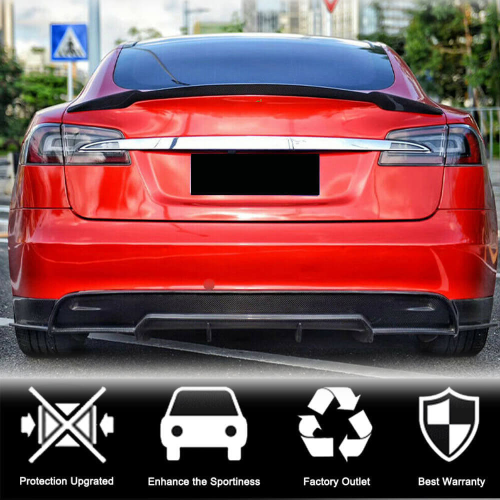 Tesla Model S rear diffuser fitment overview