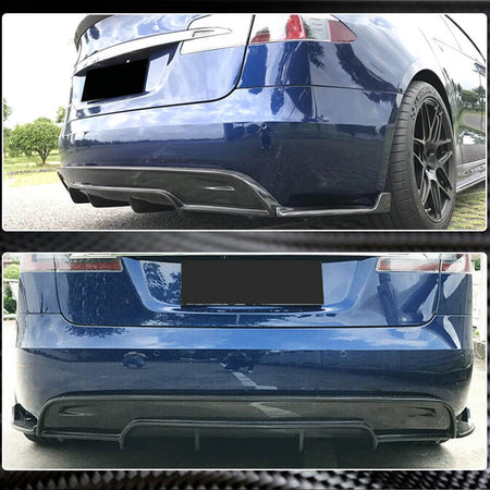 Tesla Model S rear diffuser installation position