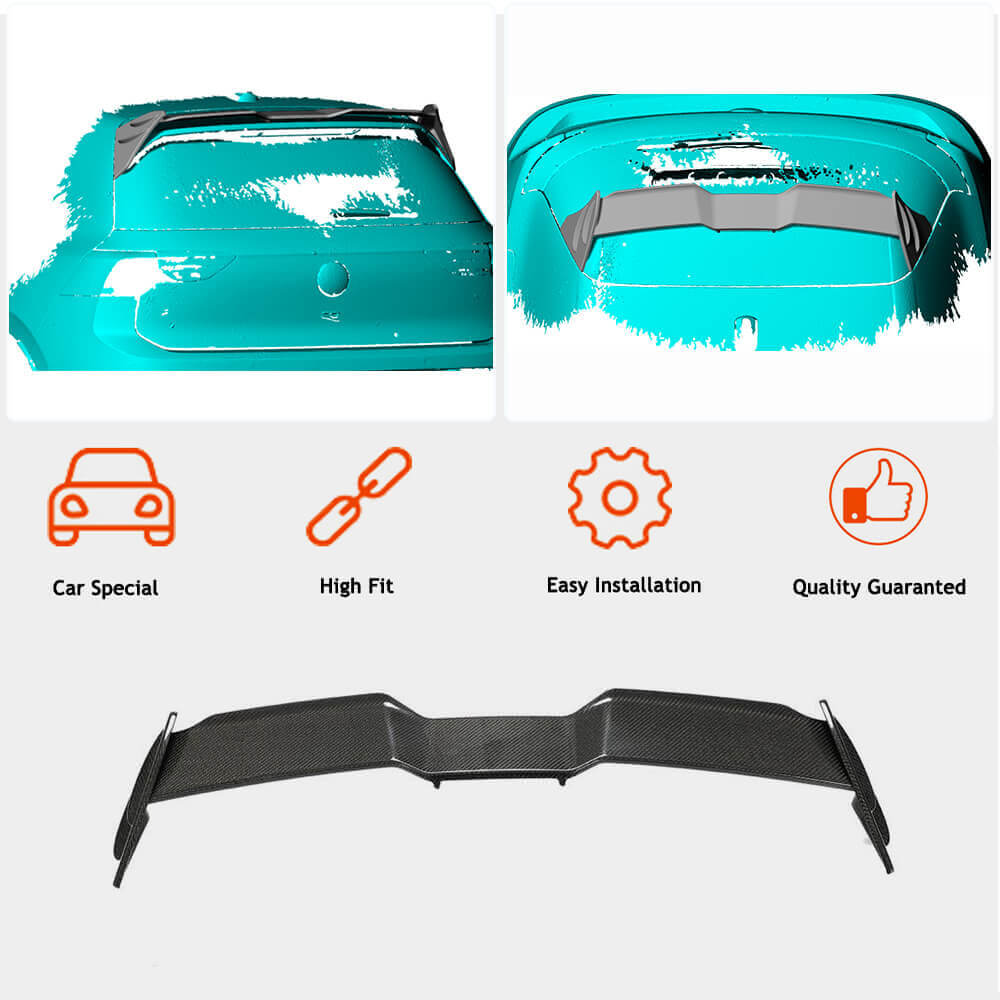 Volkswagen Golf 8 MK8 rear roof spoiler feature image